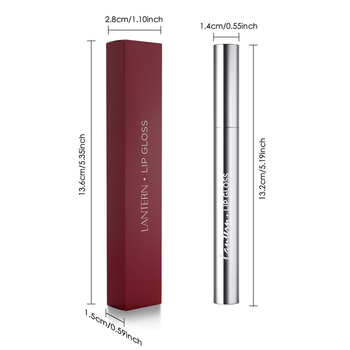 Long-Lasting Hydrating Lip Gloss, Moisturizing Non-Sticky Lip Tint with Hyaluronic Acid for Plumping Finish