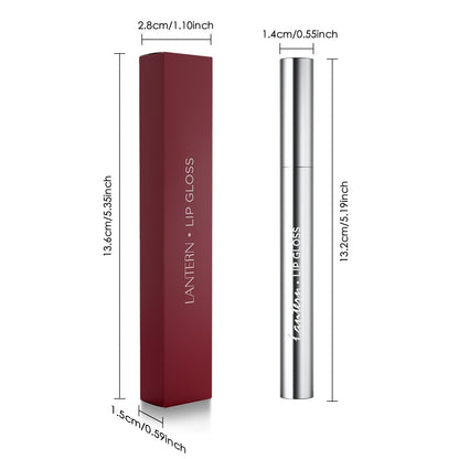 Long-Lasting Hydrating Lip Gloss, Moisturizing Non-Sticky Lip Tint with Hyaluronic Acid for Plumping Finish