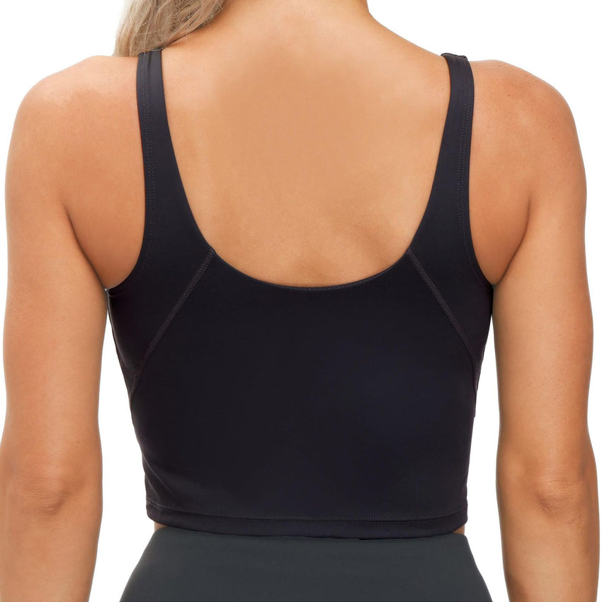 Womens' Sports Bra Longline Wirefree Padded with Medium Support