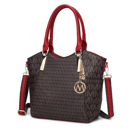 MKF Collection Devorah Signature Printed Vegan Leather Women's Tote Bag by Mia K