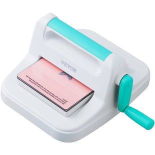 VEVOR Manual Die Cutting & Embossing Machine, Portable Cut Machines, 6 inch Opening Scrapbooking Machine Full Kit Included, For Arts & Crafts, Scrapbooking, Card Making and Crafting, White