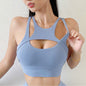 New Sexy Women's Sports Bra Top Women Tight Elastic Gym Sport Yoga Bras Bralette Crop Top Chest Pad Removable 13 Colors