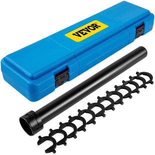 VEVOR Inner Tie Rod Installation Kit, Includes 13 Crowfoot Adapters, Durable 1/2 Inch Drive Tube for Efficient Removal, Crafted from Robust Steel, Ideal for Automotive Maintenance