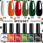 LIMEGIRL 6pcs Gel Polish Set 6 Vibrant Colors UV Gel NailPolish Red Blue Green Hema TMPTA TPO 3-free AllSeasons NailGel for Christmas Gift Women Girls