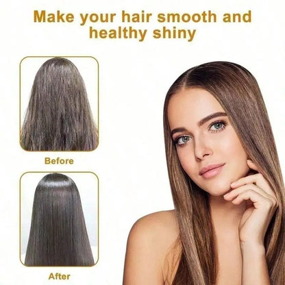 Electric Hair Straightening Brush 2 in 1 Styling Comb for Straightening and Curling Wet Dry and Synthetic Hair