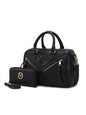MKF Collection Lara Vegan Leather Women Satchel with wallet by Mia k