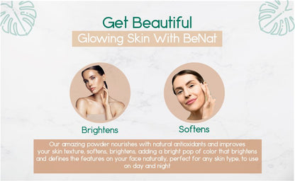 All-Natural Translucent Loose Face Powder - Oil-Absorbing Mattifying Setting Makeup with Reusable Bamboo Case & Eco-Friendly Refill - Sheer Warm Tint Finishing Powder for All Skin Types