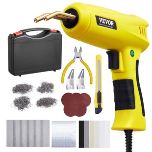 VEVOR Plastic Welding Kit, 220W Plastic Welder Gun with 800PCS Hot Staples & 56PCS Welding Rods, Professional Hot Staple Welding Gun with LED Light, Carrying Case for Kayak, Toys, Car Bumper Repair