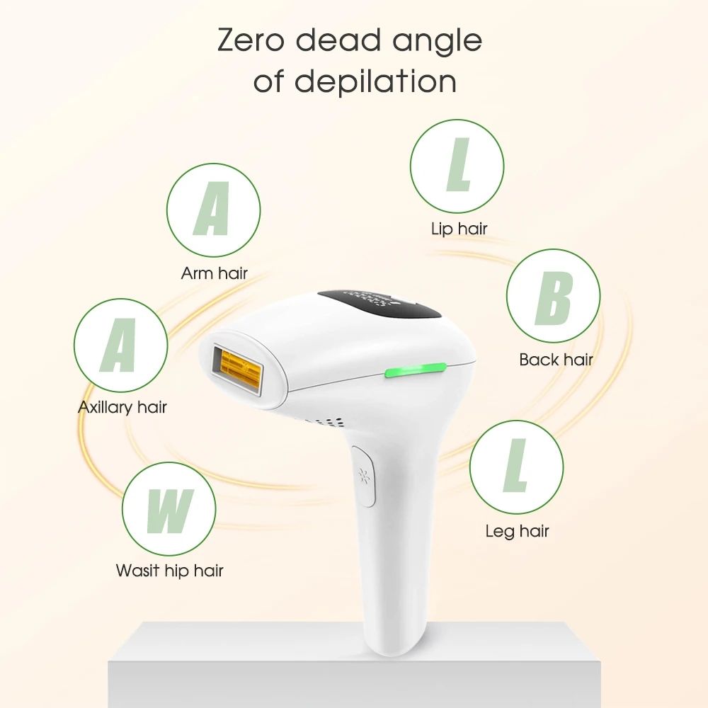 Laser Hair Removal 900,000 Flashes 5 Gears IPL Laser Epilator Hair Removal Device for Armpits Legs Arms Bikini Line LCD Display Hair Remover
