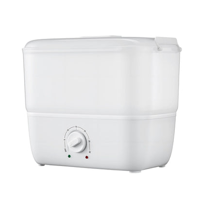 Hot Towel Warmer, 1.1 gal Small Towel Steamer with Clip & Indicator, Holds 12-15 Towels, Portable Facial Warmer Quickly Heats Up in 5 Minutes, for Spa, Barber, Manicures, Massage, Salon, White