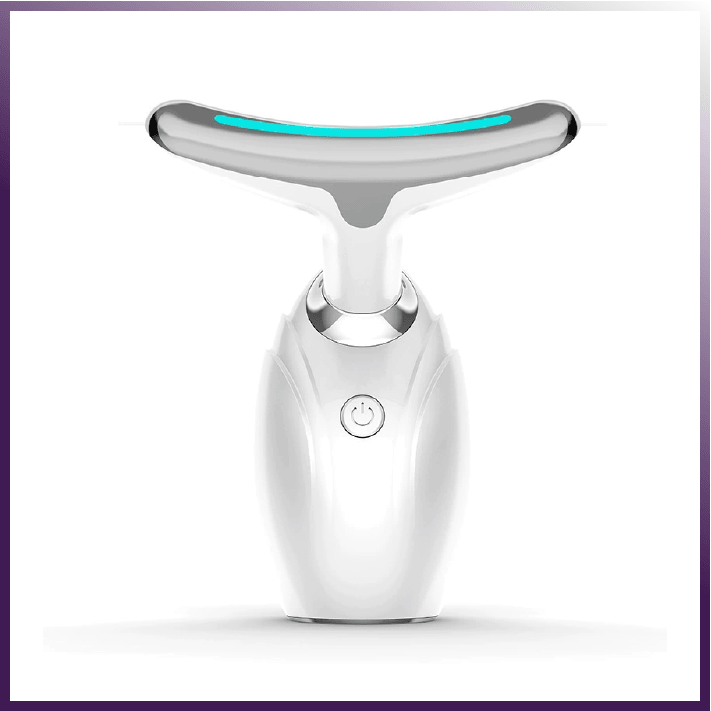 Facial Contour Massager & Neck Beauty Roller | Portable Cordless Skin Renewal Wand for Lotions and Serums | Triple Action Micro-Vibration