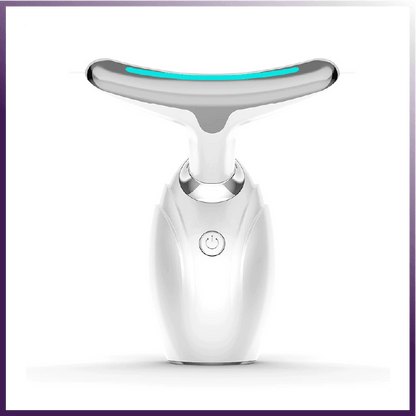 Facial Contour Massager & Neck Beauty Roller | Portable Cordless Skin Renewal Wand for Lotions and Serums | Triple Action Micro-Vibration