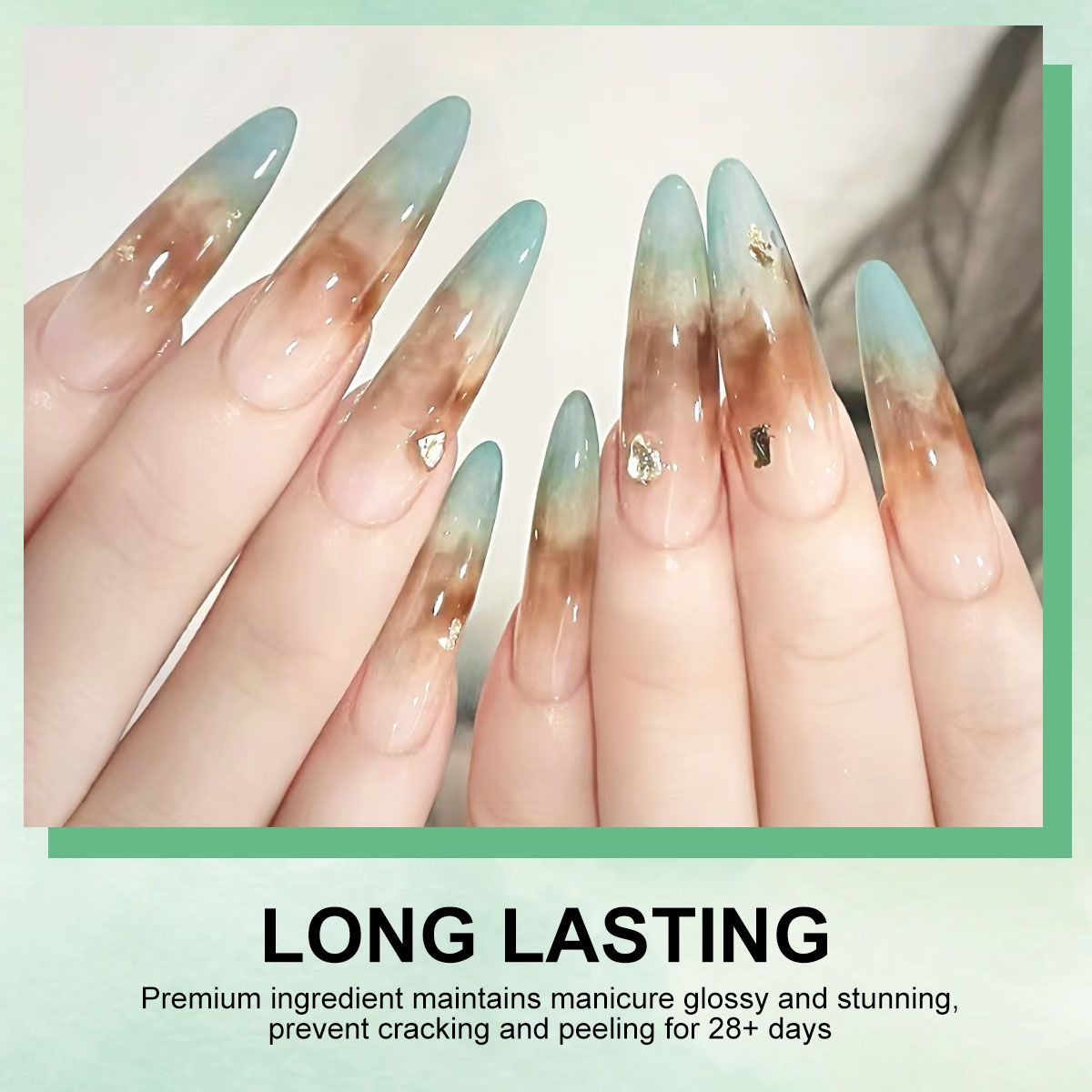 Limegirl Gradient Painting Gel, 9 Bright Colors Ombre GelNail Polish for Pigment Pat Nails Nails French ManicureSoak Off UV Set