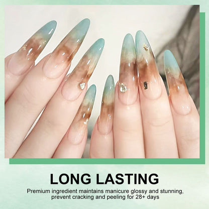 Limegirl Gradient Painting Gel, 9 Bright Colors Ombre GelNail Polish for Pigment Pat Nails Nails French ManicureSoak Off UV Set