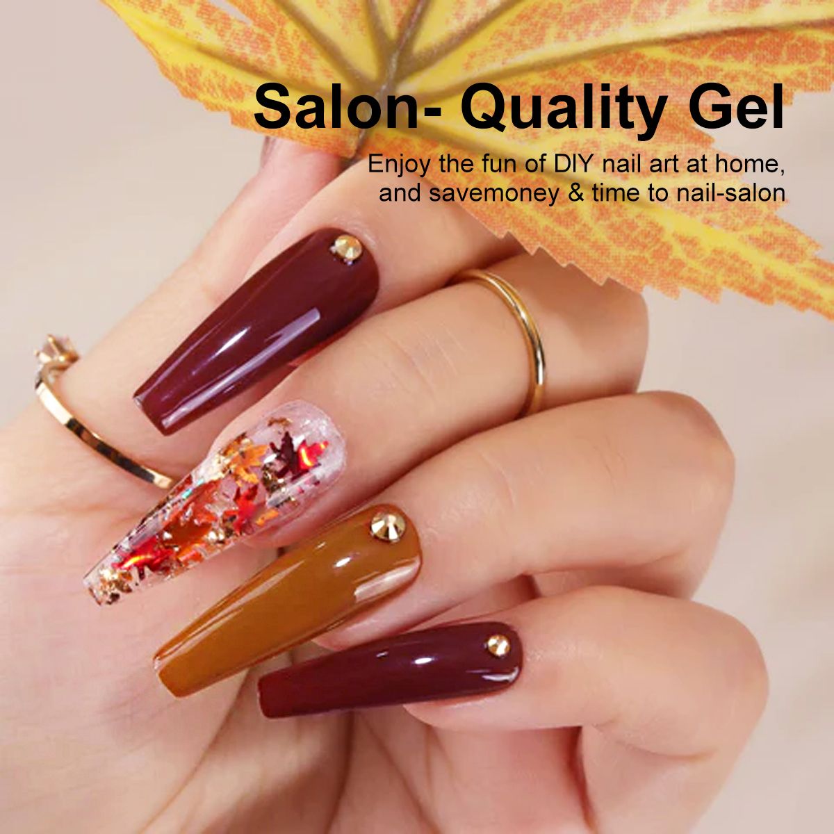 LIMEGIRL 6pcs Gel Polish Set 6 Vibrant Colors UV Gel NailPolish Red Blue Green Hema TMPTA TPO 3-free AllSeasons NailGel for Christmas Gift Women Girls
