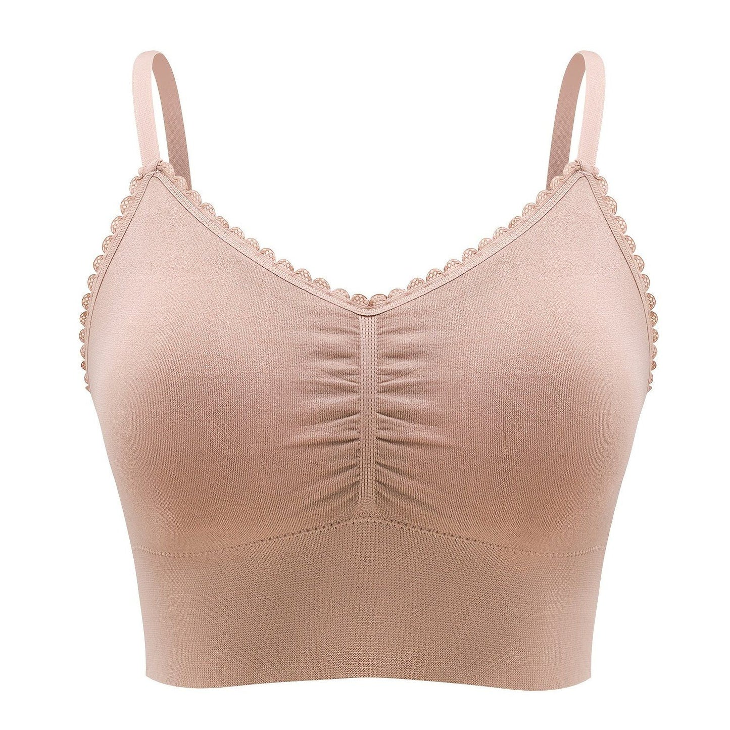 Plus Size Lace Wireless Bras For Women; Low-Impact Activity Sleep Bralette; Comfort Workout Sports Bra; Comfortable Full Coverage; Soft And Breathable Fabric; Women's Lingerie