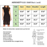 Women's Sleeveless Lace Floral Elegant Cocktail Dress Crew Neck Knee Length for Party - 7DAY'S