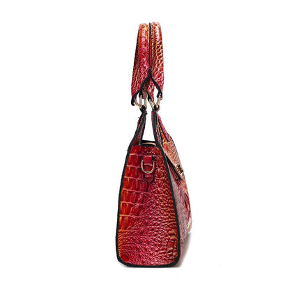 MKF Collection Ava Gradient Rainbow Faux Crocodile-Embossed Tote by Mia K