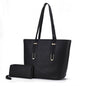 MKF Collection Mina Vegan Leather Women Tote and Wristlet Wallet by Mia K