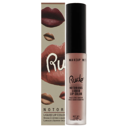 Notorious Rich Long Liquid Lip Color - False Hope by Rude Cosmetics for Women - 0.1 oz Lip Color