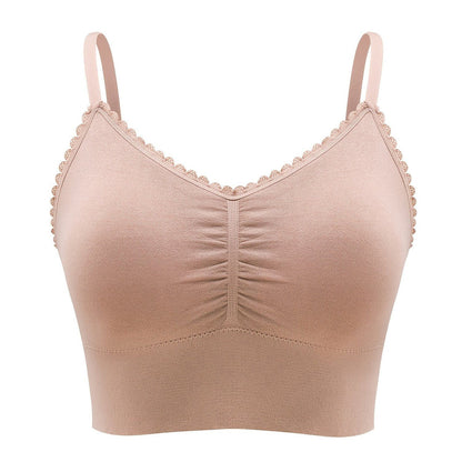 Plus Size Lace Wireless Bras For Women; Low-Impact Activity Sleep Bralette; Comfort Workout Sports Bra; Comfortable Full Coverage; Soft And Breathable Fabric; Women's Lingerie