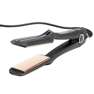 VEVOR Hair Straightener, 1.5-inch Titanium Flat Iron, Dual Infrared Hair Straightener Flat Iron with LCD Display and 19 Temp Levels - 210 to 450 F, Fast Heating Hair Iron for Salon Home Travel Use