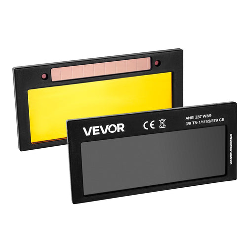 VEVOR Auto Darkening Welding Lens 4.25" x 2", Shade 10 True Color Welding Lens with Dual Arc Sensors & Gold Coating, Compatible with Most Welding Helmets for TIG, MIG, MMA, ARC Applications