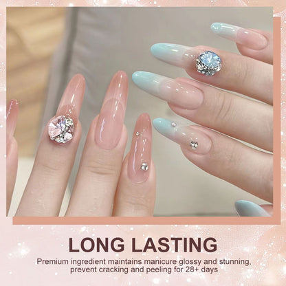 Limegirl Gradient Painting Gel, 9 Bright Colors Ombre GelNail Polish for Pigment Pat Nails Nails French ManicureSoak Off UV Set