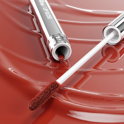 Long-Lasting Hydrating Lip Gloss, Moisturizing Non-Sticky Lip Tint with Hyaluronic Acid for Plumping Finish