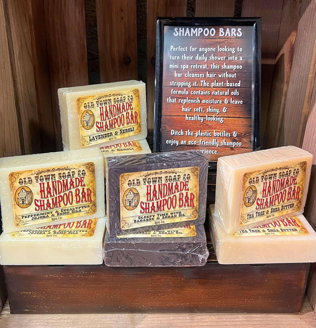 Peppermint Eucalyptus Jojoba & Hemp Seed Oil Shampoo Bar