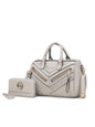 MKF Collection Lara Vegan Leather Women Satchel with wallet by Mia k