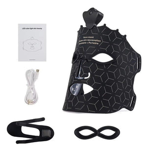 Silicone Led Face Mask 7 Colors Red Light Therapy Infrared Flexible Soft Mask Led Therapy Anti Aging Advanced Photon Mask