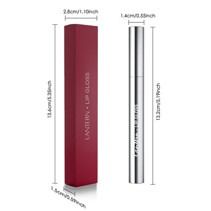 Long-Lasting Hydrating Lip Gloss, Moisturizing Non-Sticky Lip Tint with Hyaluronic Acid for Plumping Finish