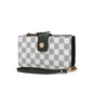 MKF Collection Solene Circular Print Vegan Leather Women's Wristlet Wallet by Mia K