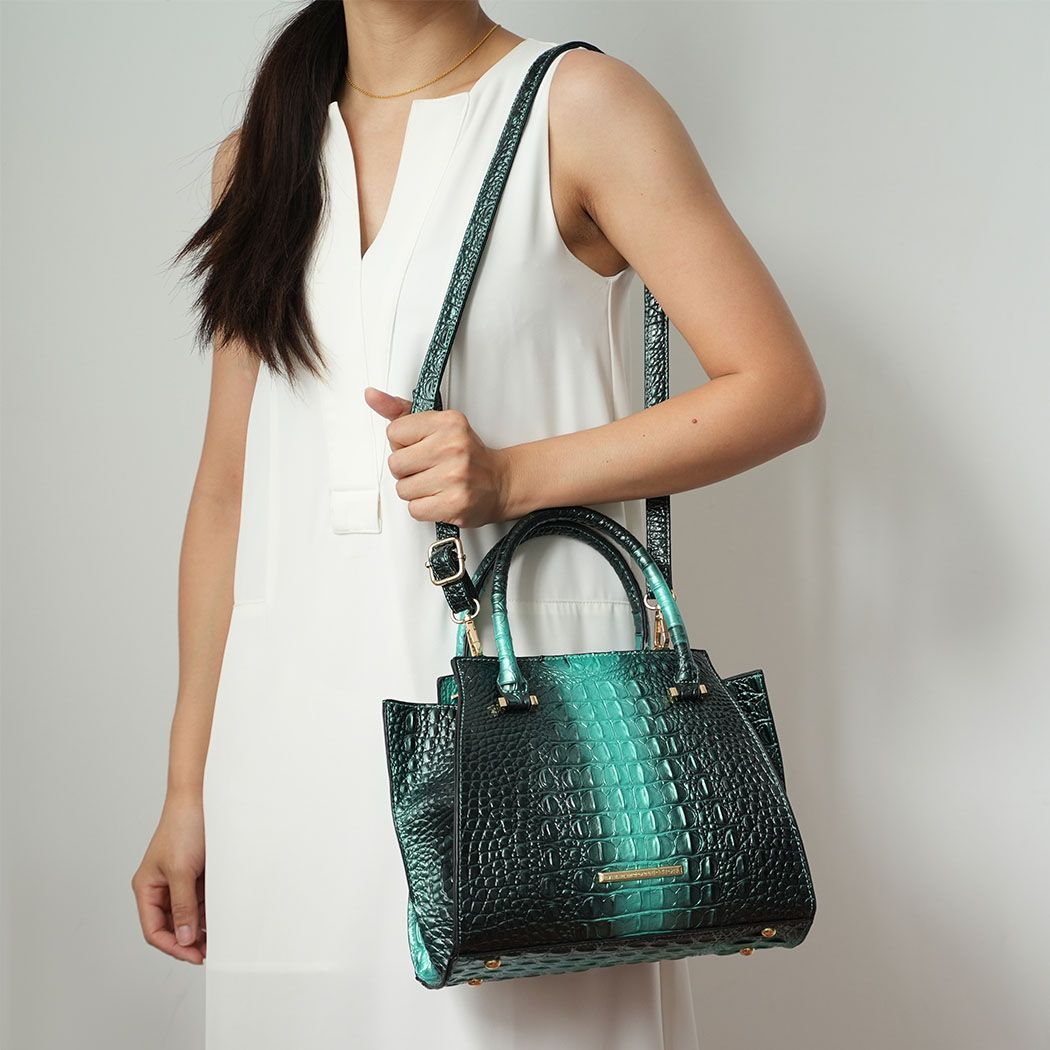 MKF Collection Bently Croc-Embossed Tote Bag & Wallet Set by Mia K