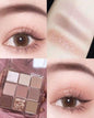 9 colors Shiny Eyeshadow Palette Matte Butter and Orange Brown Plate Earth-toned shimmering pearlescent  2025 new