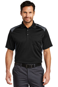 CornerStone Select Snag - Proof Two Way Colorblock Pocket Polo CS416 - 7DAY'S