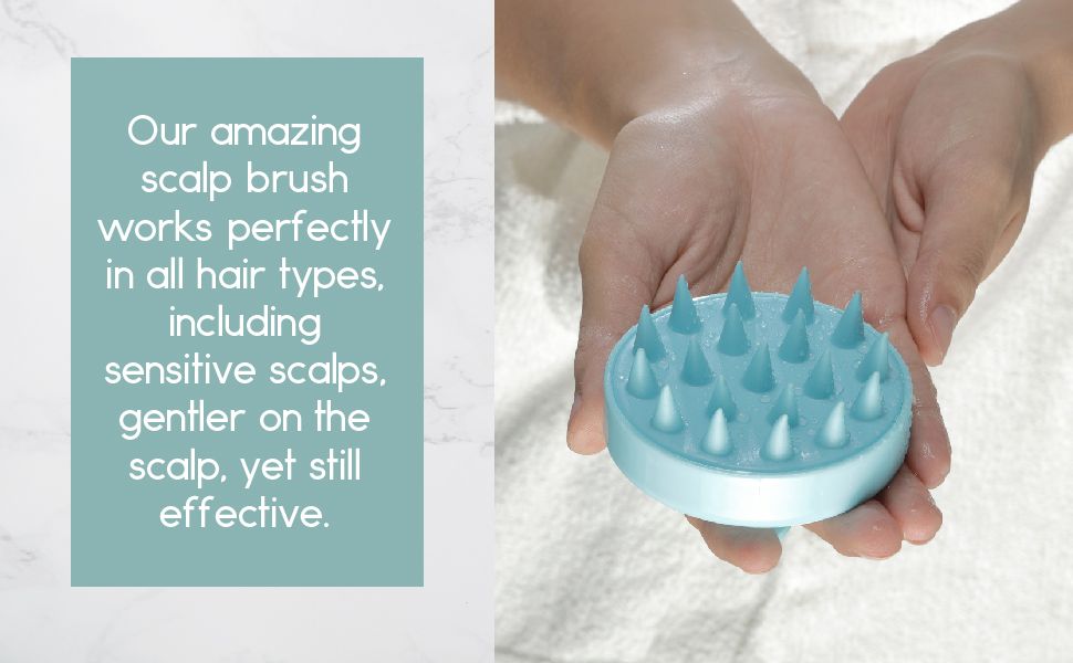 2-Pack Premium Scalp Massager Shampoo Brush - Soft Silicone Scalp Scrubber for Hair Growth & Dandruff Removal - Ergonomic Deep Cleaning Hair Scrubber for All Hair Types, Men, Women & Pets - Cyan