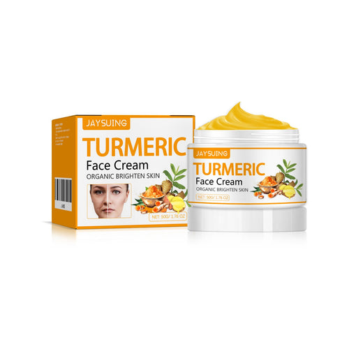 Jaysuing Turmeric Firming Beauty Cream, Lightens Wrinkles, Tightens Face, Brightens Skin And s Aging Cream