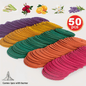 50pcs Spiral Incense, Lemongrass, Rose, Jasmine, Lavender Orange Aromatherapy Coils, Burning Time 3-4 Hours Suitable for Air Purification, Yoga, Meditation,, Best Gift Choice, Fitness, Home Relaxation