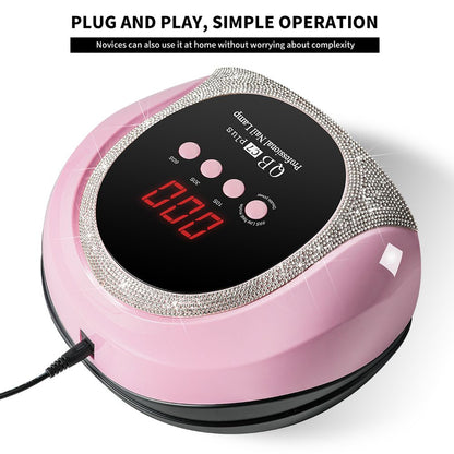 Professional UV LED Nail Lamp, LIMEGIRL Nail Dryer for Gel Polish, 4 Timers UV Nail Lamp Professional Nail Light,57Pcs Lamp Beads and Automatic Sensor
