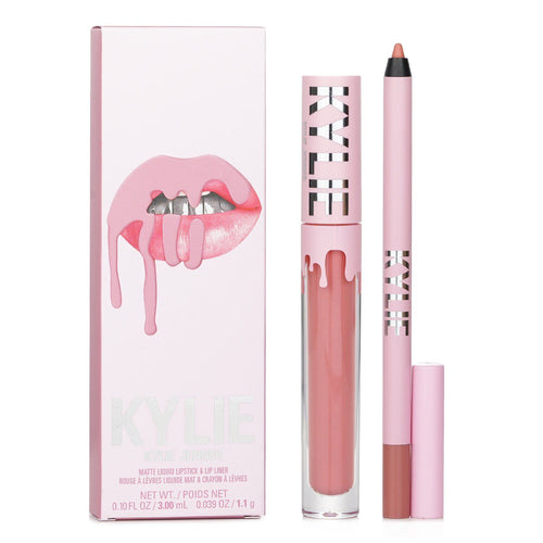 KYLIE COSMETICS - Matte Lip Kit: Matte Liquid Lipstick 3ml + Lip Liner 1.1g - # 300 Koko K 006824 2pcs