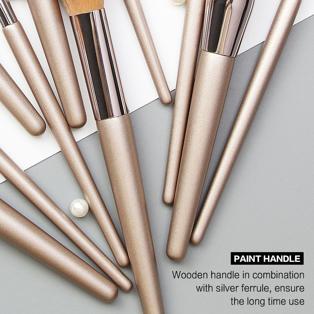 10pcs Set Makeup Brushes Tool Set Cosmetic Powder Eye Shadow Foundation Blush Blending Beauty Maquiagem Beauty Kit for Party