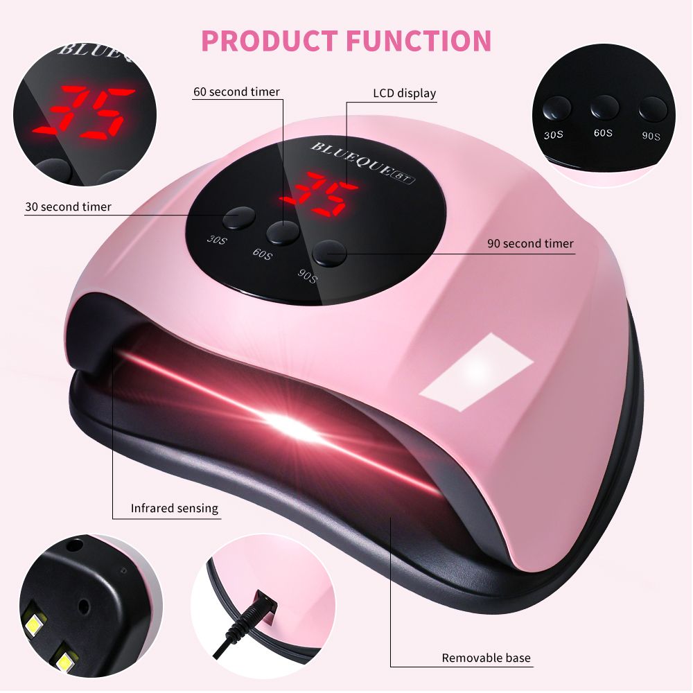 UV Light for Nails, 24LED UV LED Nail Lamp for Gel Polish,Fast Nail Dryer with Automatic Sensor, 3 Timer Setting,Small and Portable, LED Nail Light for Fingernail andToenail gel deunias