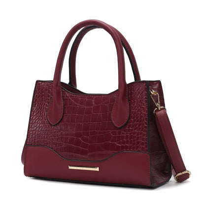 MKF Collection Gili Crocodile Embossed Vegan Leather Women Tote Bag by Mia K