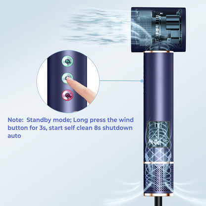 Professional Hair Dryer Brush 110000RPM High Speed Hair Dryer 5 In 1 Hair Styler Hot Air Brush Negative Ions Blow Dryer Brush Automatic Curling Iron Air Curler