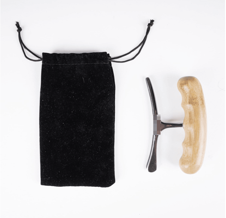 Gua Sha Scraping Tool Soft Tissue Massage Tool with Natural Wooden Handle for Muscle Relaxation Wholesale Myofascial Release and Post-Workout Recovery Suitable for Back Neck Shoulders and Legs
