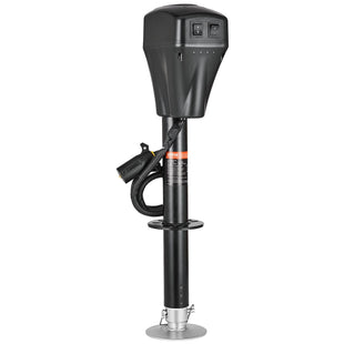 VEVOR Electric Trailer Jack, 5000 lbs, Heavy Duty RV Electric Power Tongue Jack with 7-pin Connector, Manual Crank Handle & Weatherproof Jack Cover, 10"-28.3" Lift, for Trailers, Campers & RVs, Black