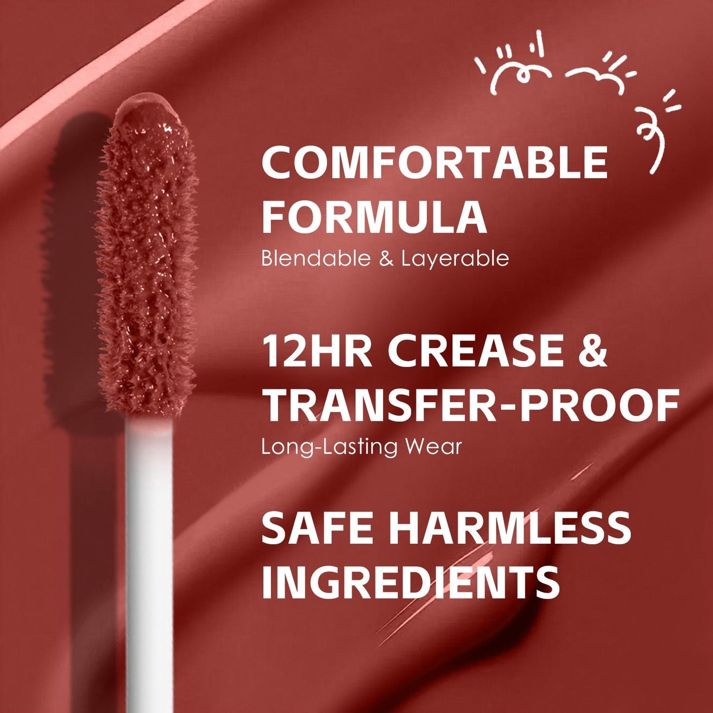 Long-Lasting Hydrating Lip Gloss, Moisturizing Non-Sticky Lip Tint with Hyaluronic Acid for Plumping Finish