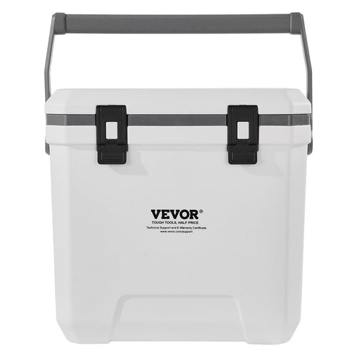 VEVOR Portable Cooler, 38 QT Hard Cooler with Ice Retention, Heavy-Duty Handles and Cup Holder, Lightweight Rigid Material Insulated Portable Cooler, Suitable for Family Picnics and Long Trips